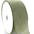 thumbnail image 3 of Ribbon Traditions 1.5" Wired Burlap Ribbon 577 Sage Green 10 Yards, 3 of 3