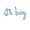 Blue, variant on Air-Filled Lowercase Letter 'it's a boy' Backdrop Balloon Banner