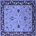 thumbnail image 1 of Ahgly Company Indoor Square Oriental Blue Traditional Area Rugs, 4' Square, 1 of 4