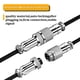thumbnail image 3 of Cateissary Cable USB escalable para un movimiento cómodo y resistencia a la tracción Teclado mecánico computadora en espiral Electrónica negro, 3 of 6