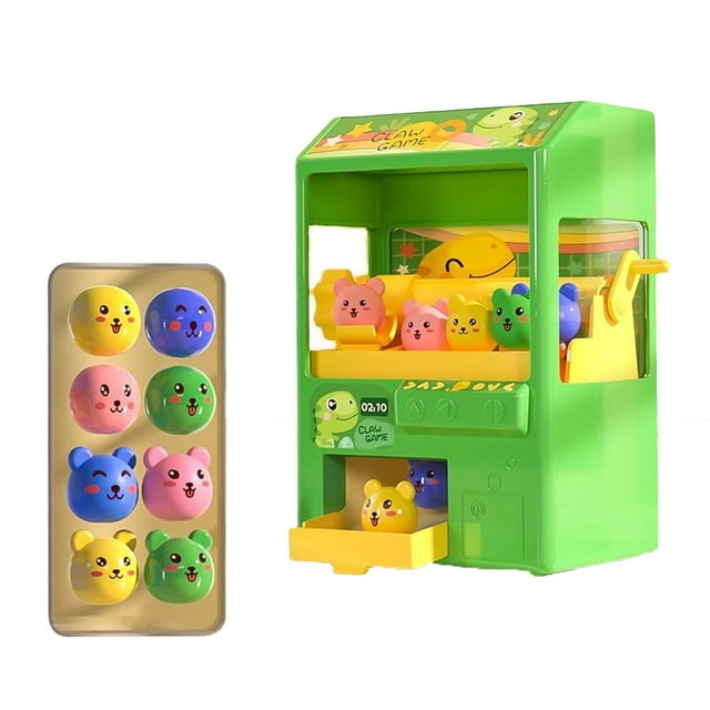 CNKOO Machine à Griffes pour Enfants Mini Distributeurs Automatique Jeu de Pinces à Capsule Prix Jouet Électronique Petits Jouets pour la Maison Sons et Musique Ajustables Excellent Cadeau d'Anniversaire pour 6 7 8 9 Ans