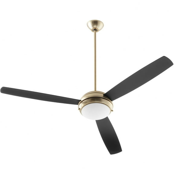 Quorum Lighting - Expo - 3 Blade Ceiling Fan with Light Kit-15.75 Inches Tall