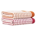 thumbnail image 2 of Naiovety Juego de 2 toallas rectangulares para adultos y niños, absorbentes a cuadros, de cara, limpieza corporal, toallas de ducha, accesorios Toallas y Paños naranja y rojo, 2 of 6