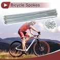 thumbnail image 2 of Unique Bargains 36 Set 13G Bicycle Spokes 13G Bike Wheel Spokes Galvanized Carbon Steel Silver Tone-293mm, 2 of 7