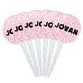 thumbnail image 1 of Jovan Cupcake Picks Toppers - Set of 6 - Pink Speckles, 1 of 1