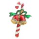 thumbnail image 4 of Lindo Bastón Bell Papá Noel Navidad Broche Solapa Boutonniere Pin, 4 of 6