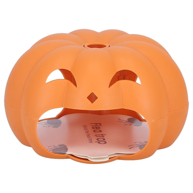 Atrapador de pulgas Jadeshay lámpara trampa para pulgas calabaza naranja