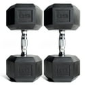 2-Pack CAP Barbell 60lb Coated Hex Dumbbell
