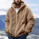 thumbnail image 1 of Puntoco Sudadera Con Capucha Y Manga Larga Con Cuello En V Para Hombre, 1 of 5