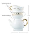 thumbnail image 6 of Kate Aspen Vintage Tea Party Antique Look Ceramic Bud Vase (Medium), Party Favor, Take Home Gift, Wedding Decoration, Table Decor, Bridal Shower Decorations, 6 of 6