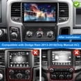 thumbnail image 2 of Estéreo de coche KOBANOICA para Dodge RAM 1500 2500 3500 2013-2018, 2 of 7