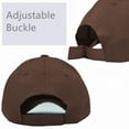 thumbnail image 3 of Glory Max Plain Solid Baseball Cap Sun Visor Adjustable Ball Hat Baby Brown, 3 of 5