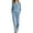 Light Blue, variant on Women's Velour Hooded 2 Piece Outfits Long Sleeve V Neck Top Side Stripe Wide Leg Pants Tracksuit
