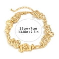 thumbnail image 6 of Hyasfey Women Necklace Irregular Liquid Shape Electroplated Solid Color Punk Style Stainless Neck Decoration Jewelry Party Clavicle Necklace Choker Necklace, 6 of 8