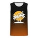 thumbnail image 4 of Camiseta sin mangas de cuello redondo para hombre, estampada, informal, deportiva, elástica, de moda, de poliéster., 4 of 4