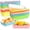 Colorful, variant on 7inch 2.5Lb Paper Boat Trays Disposable Paper Hot Boat Containers, Colorful Serving Tray Plates for Hotdog Sandwich Popcorn Taco Snack Fries Nacho (50Pack)