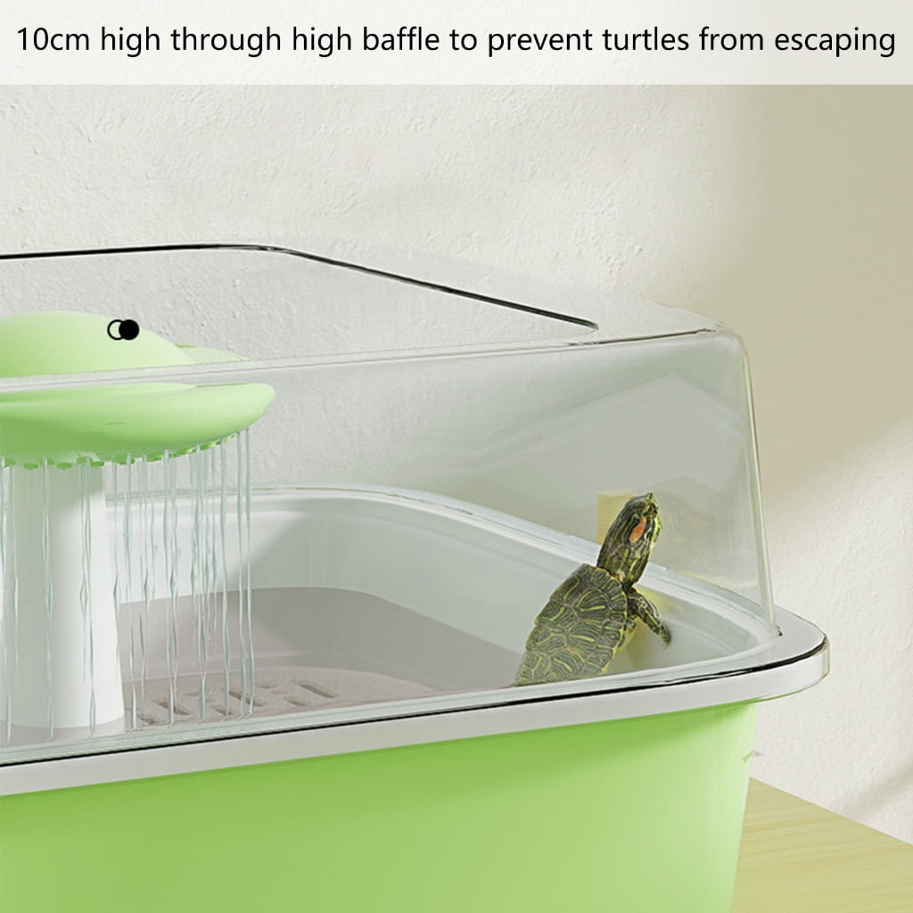 Separable Turtles Tanks Terrariums with Basking Platform Plastic Turtles Basin Box
