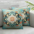 thumbnail image 3 of Creowell  Chinese Classical Style Three-Dimensional Pattern Cushion Cover Sofa Living Room Decoration Bed Printed Square Throw Pillow Cover, 3 of 5