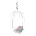 thumbnail image 4 of Vitrina transparente Strade Fareast Limited para muñecas con llavero y cremallera rosa, 4 of 5