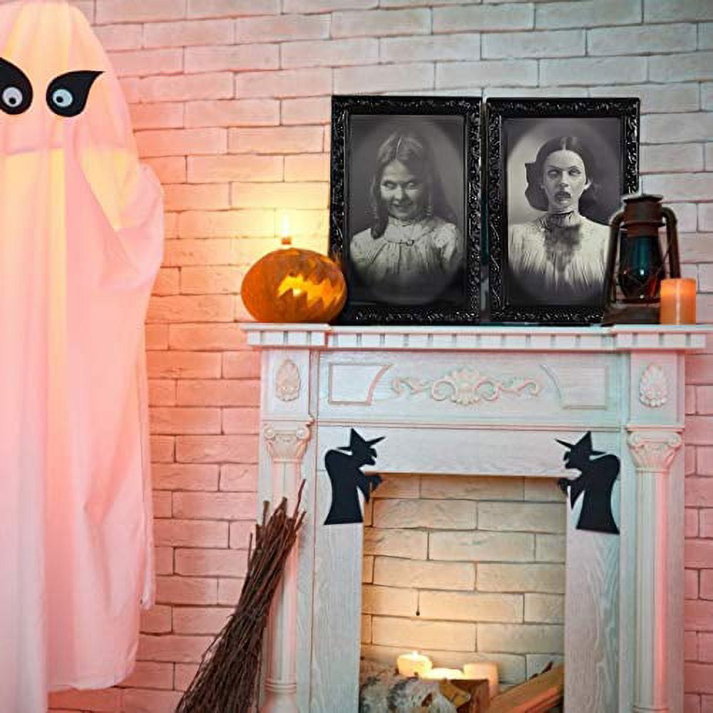  10 PCS Halloween Decoration 3D Changing Face Moving