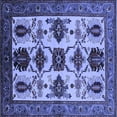 thumbnail image 1 of Ahgly Company Indoor Square Oriental Blue Industrial Area Rugs, 3' Square, 1 of 4
