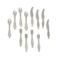 thumbnail image 1 of Miniature Metal Silverware Set, Silver, 12-Piece, 1 of 1