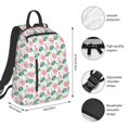 thumbnail image 2 of Vsdgher Lotus Flower Pattern Travel Laptop Backpack,Lightweight Backpack Travel Hiking Daypack Backpack Work Bag for Men Women, 2 of 7