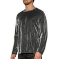 thumbnail image 4 of INSPIRE CHIC Mesh Sheer T-Shirt for Men's Long Sleeves Club Party Tee Tops, 4 of 5