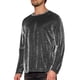 thumbnail image 4 of Camiseta de manga larga INSPIRE CHIC de malla transparente para hombres, camiseta de fiesta de club, color plateado, 4 of 6