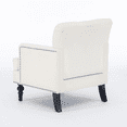 thumbnail image 6 of Tcbosik Upholstered Accent Chair, Mid Century Modern Living Room Chair, Comfy Reading Chair, Armchair for Home Office, Easy Assembly, Beige, 6 of 7
