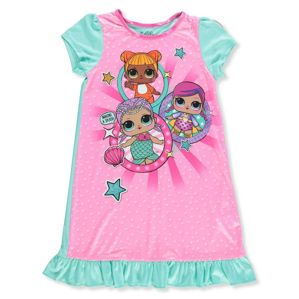 L.O.L Surprise! Girls' LOL Surprise Pajama Nightgown (Little Girl & Big Girl)