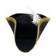 thumbnail image 4 of Sombrero pirata para fiesta temática pirata, cómodo disfraz de cosplay, accesorio fotográfico novedoso Negro, 4 of 10