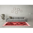thumbnail image 3 of Ahgly Company Indoor Rectangle Abstract Red Contemporary Area Rugs, 2' x 4', 3 of 4