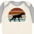 thumbnail image 4 of Inktastic Hunting Dog Retro Sunset Boys or Girls Long Sleeve Baby Bodysuit, 4 of 5