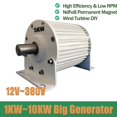 1KW10KW Low RPM Permanent Wind Turbine Generator 10000W 48V 96V