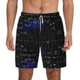 thumbnail image 2 of Picia Mathematica Science pattern Mens Swim Trunks with Compression Liner Stretch Beach Shorts Quick Dry with Zipper Pockets No-Chafing Board Shorts-Medium, 2 of 9