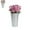 Silver, variant on HXRH Galvanized Metal Vases,9.8x4.3x3In Rustic Decorative Metal Holder Flower Vase for Farmhouse,1Pc Galvanized Bucket for Wedding