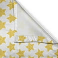 thumbnail image 3 of Ambesonne Stars Kitchen Curtains, Symmetric Grunge Pattern, 55"x39", Yellow and White, 3 of 3