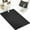 🔥 Black, variant on Msgweeeg Dog Bowl Mat Dog Water Mat Silicone Cats Litter Collection Mat 28x20 In Washable Spatter Proof Waterproof and Foolproof To Clean