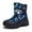 Dark Blue, variant on Wangmeiwg Kid Winter Shoes Outdoor School Warm Snow Boots For Boys Girls Boy Snow Boots Toddler