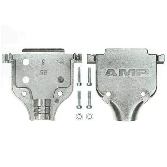 745173-2 Connector Backshell 25 Position 180° Shielded Two Piece Silver