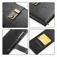 thumbnail image 4 of Naler Diary with Lock, A5 Journal with Lock 210 Pages, Locks Journal Password Notebook with Pen for Personal Daily Arrangement, Journey and Work Record, Black, 4 of 8