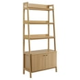 thumbnail image 2 of Modway Bixby 32.5" Particleboard and MDF Wood Bookshelf in Oak, 2 of 7
