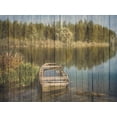 thumbnail image 2 of Prime, Marcus 14x12 Black Ornate Wood Framed with Double Matting Museum Art Print Titled - Relaxing Lake, 2 of 4