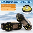 thumbnail image 3 of Ice Spikes Snow Traction Cleats Crampons for Shoe and Hiking Boots Non-Slip Snow Grips Cleats for Walking on Snow and Ice Rubber Anti Slip Crampons with Cleats, 3 of 9