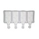 thumbnail image 5 of Molde Para Paletas De Hielo Reutilizables Silicona De Grado Alimenticio, Antiadherentes Y Flexibles De Fácil Desmolde, Utensilio De Repostería - Pastelería Con 4 Cavidades Para Helado ecomlab  Reposteria, 5 of 6