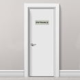 thumbnail image 5 of Unique Bargains 9'x3' ENTRANCE Sign Acrylic Self Adhesive Door Sticker Wall Sign Silver 2 Pack, 5 of 5