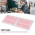thumbnail image 3 of Custom Keycaps 132 Keys, Thai Keycaps OEM Keycaps 132 Keycaps Set, Translucent DIY Thai Keyboard Keycaps Replacement for 61 62 64 68 84 87 104 108 Mechanical Keyboards, 3 of 7