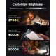 thumbnail image 4 of Lámpara LED de lectura Book Light, recargable, con clip, 86 lux, gris, 4 of 7