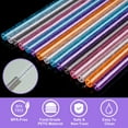 thumbnail image 4 of NiHome 40oz Straws, 24 Pack Glitter Plastic Straws Fit for Stanley 40 oz Tumbler, Assorted Color Reusable Straws 12 Inch with 4 Brushes - Durable PETG, BPA-Free, with Laser-Induced Sparkle, 4 of 9
